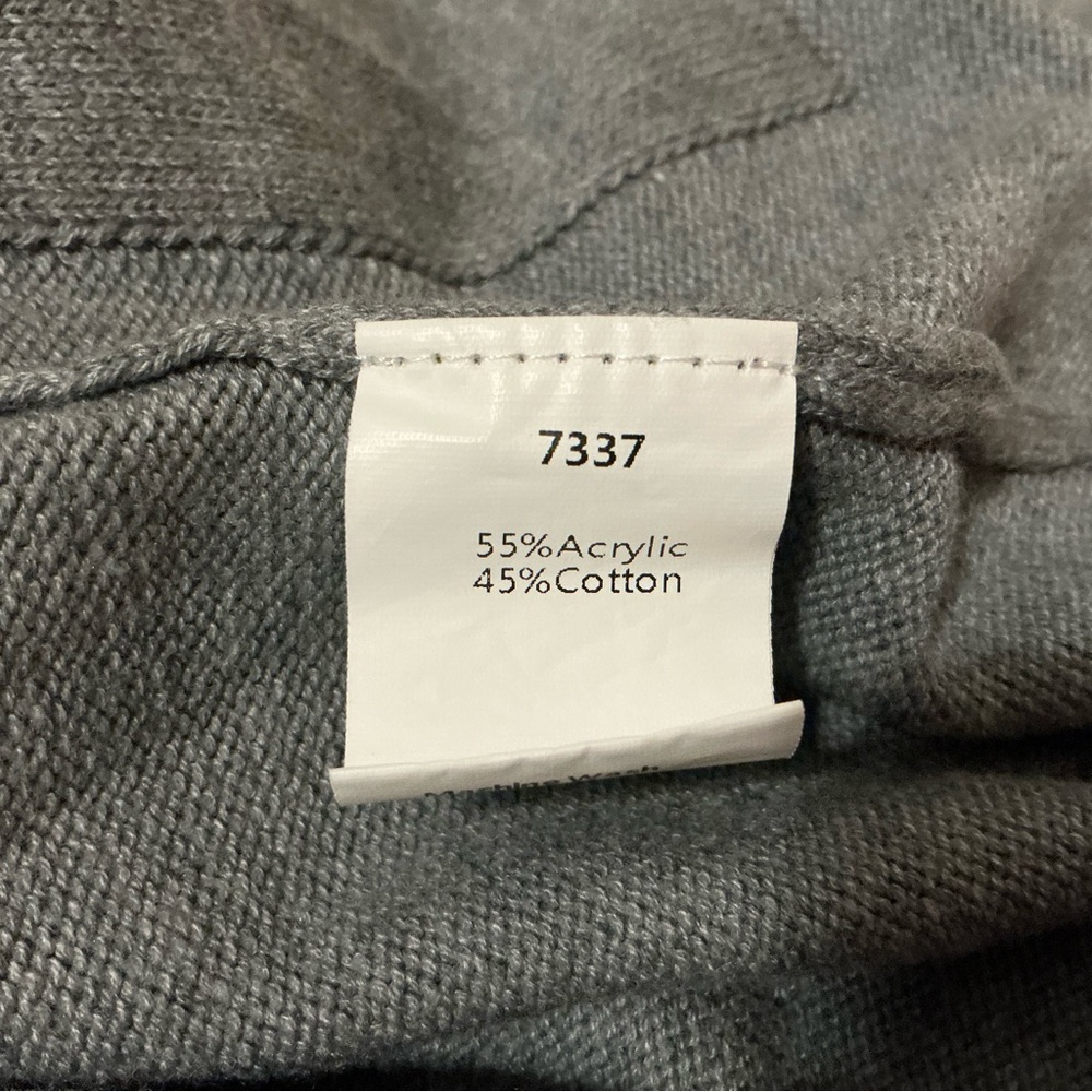 PrettyGarden Long Sleeve Relaxed Fit Gray Knit Cardigan Button Up Sweater Preppy - Picture 10 of 11